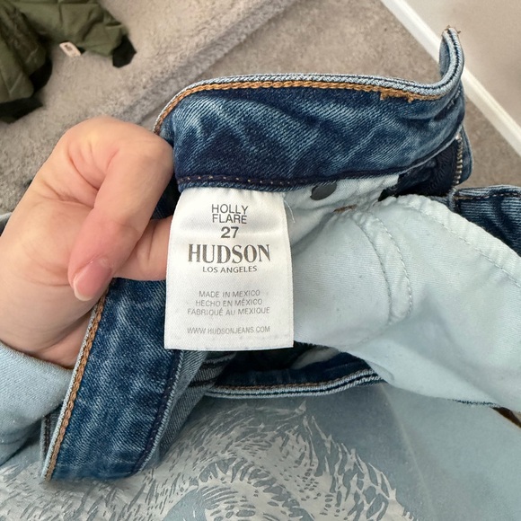 Hudson Jeans Women's Blue Holly High Rise Flare Leg Jeans 27 Medium Wash LOF - Picture 4 of 6